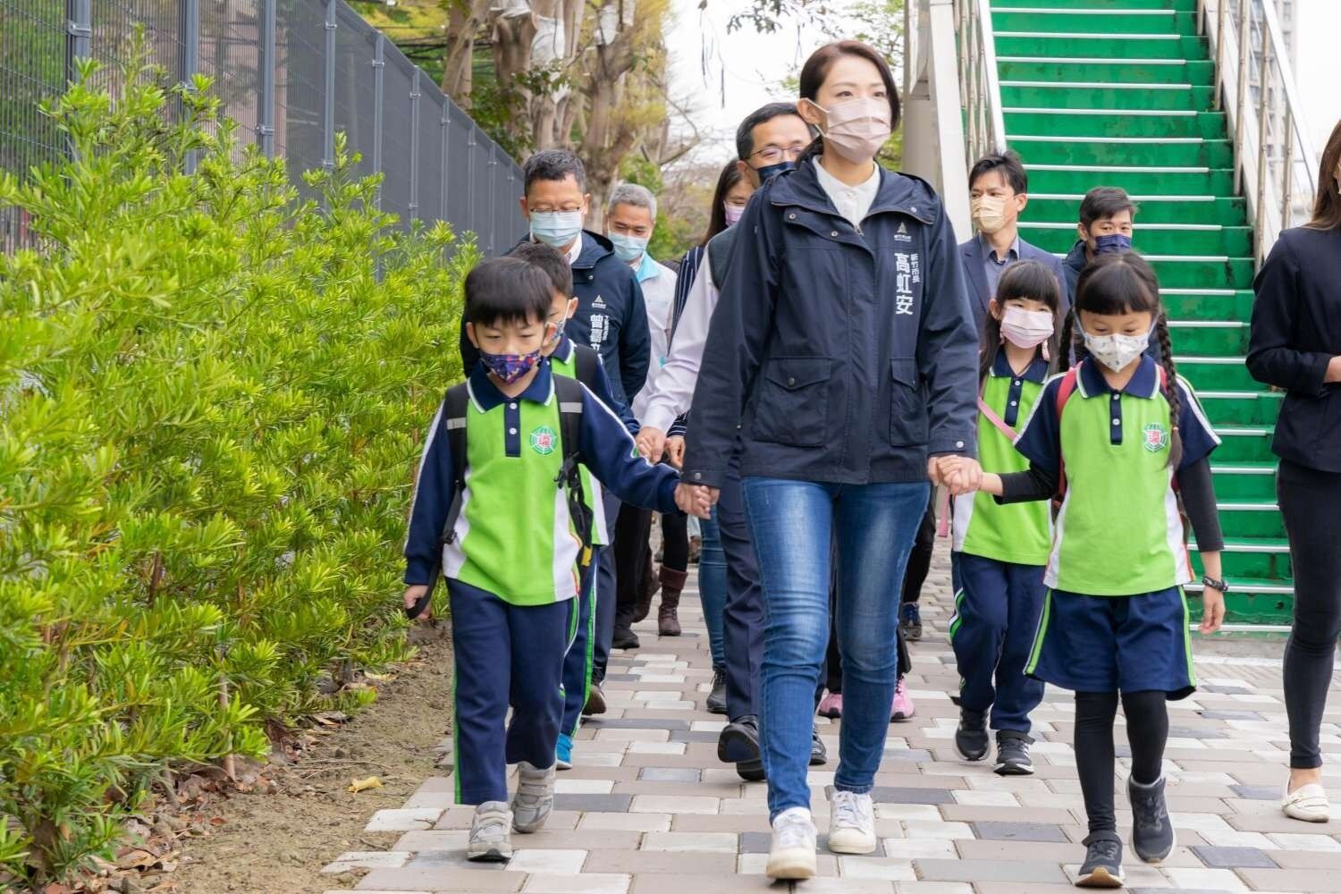 竹市通學步道已核定4.6億元，補助全市24校進行校園周邊通學步道規劃與改善。