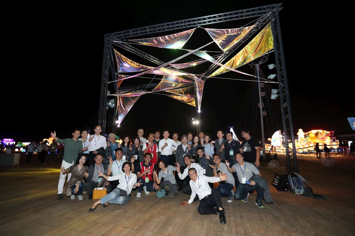 01-新竹市進駐屏東燈會展出的「新竹風行。國境之南」