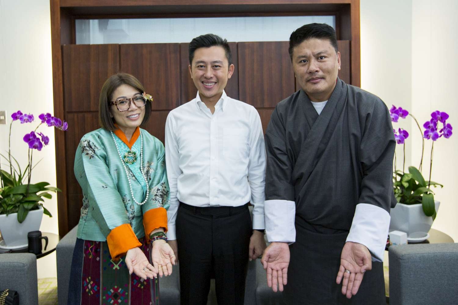 市長林智堅與不丹夫妻大合照